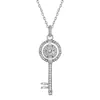 Collar con Llave Redonda de Comercio Exterior Transfronterizo, Collar con Llave de Nicho que No Choca, Lleno de Atmósfera, Quien Lo Use Será Hermoso