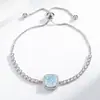 Pulsera Cuadrada Princess de Diamante de Alto Carbono para Mujer Moda Transfronteriza Simple Lujo Ligero Versátil Incrustaciones Joyería Cortada Flor de Hielo