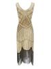 Vestido Retro de Lantejoulas com Franjas 1920, Vestido com Franjas Bordadas, Vestido Popular de Banquete de Luxo da Amazon