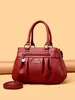 Bolsa feminina 2026 nova, bolsa de mão moderna de grande capacidade para mães de meia-idade, bolsa de ombro, bolsa transversal, frete direto disponível