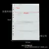 Páginas Interiores Personalizadas para Álbum de Tarjetas Juego Transparente Cuatro Compartimentos Hojas Sueltas Soporte para Ídolos Álbum de Tarjetas A4 con 11 Agujeros Páginas de Recarga Transparentes de Hojas Sueltas