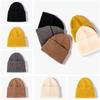 Sombrero de Lana Otoño e Invierno Casual Lindo Estilo Universitario Sombrero Tejido Sombrero Cálido Grueso para Mujer Sombrero Melón Coreano de Moda