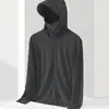 Uau! Roupa Personalizada Respirável com Proteção Solar de Aba Larga, Jaqueta de Seda Gelada com Proteção Solar para Homens e Mulheres, Estilo Fino para Ciclismo e Pesca ao Ar Livre