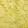 Tecido bordado com lantejoulas nova coleção primavera e verão 2021 europeu e americano malha transparente vestido bordado liso vestuário feminino vestido em estoque