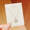 Collar Colgante de Lirio del Valle de Alta Gama Estilo Coreano 2026 para Mujer, Cadena para Clavícula Serie Otoño e Invierno Moda de Nicho Venta al por Mayor