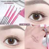 Caneta Gel Delineadora Angulada Hello Ya para Mulheres, Pincel Angulado, À Prova d'Água, À Prova de Manchas, Linha Inferior dos Cílios, Caneta Delineadora Dupla Face