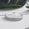 Anillo de Plata Tailandesa Vintage Nuevo 2026 Estilo Creativo Envejecido Unisex Ajustable Anillo Abierto Joyería al Por Mayor