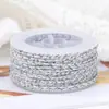 Hilo de algodón de colores, hilo de algodón tejido de poliéster multicolor, hilo especial para joyería hecha a mano y trabajos con cuentas, carretes pequeños de poliéster, suministro en lote mixto