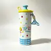 Copo isolado de grande capacidade em aço inoxidável 316 para meninas, modelo novo, copo de café para manter o frio, portátil, copo de água com canudo de aparência elegante