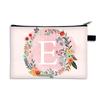 Bolsa Cosmética Estampada a Doble Cara con Letras A- Z Transfronteriza Patrón de Letras Bolsa con Cremallera Bolsa de Muestra Bolsa de Almacenamiento para Viaje