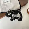 Nuevo Pinza para el Cabello Simple, Pinza Elegante, Volumen Extra Grande para el Cabello, Pinza de Tiburón en la Parte Posterior de la Cabeza, Adorno para el Cabello de Cachorro de Dibujos Animados con Galleta