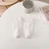 Meias de Cor Lisa Estilo Coreano Meias Invisíveis Cano Baixo Ponto Duplo Corte Baixo Algodão Puro Primavera Verão Listras Verticais Simples Calcanhar Antiderrapante Meias Curtas