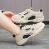 Zapatos Deportivos de Malla Transpirable Estilo Coreano para Mujer 2025 Verano Nuevos Versátiles Combinación de Colores Con Cordones Caña Baja Casuales para Usar al Aire Libre