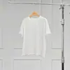 Camiseta de Manga Corta para Mujer Warren Hailong Estilo Artístico de Borde Enrollado Sensación de Principios de Primavera Simple y Cómoda Agradable al Tacto Cuello Redondo 010