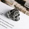 Europa y Estados Unidos comercio electrónico transfronterizo joyería al por mayor tendencia anillo de flores calavera personalidad de moda anillo para hombre SA824