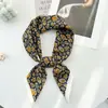 Lenço Quadrado de Seda Retrô Coreano com Estampa Paisley e Toque de Luxo, Combinado com uma Camisa, Lenço Quadrado Versátil para Cintura, Xale, Protetor de Pescoço
