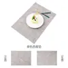 Ventas Directas de Fábrica Manteles Individuales de Tela y Cuero Manteles para Restaurante Hotel Comida Occidental Manteles Cuadrados Impermeables y a Prueba de Aceite Manteles Individuales Aislantes
