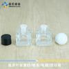 Muestra Spot de Guangzhou 10ml Botella de Aromaterapia Cuadrada Botella de Perfume Aceite Esencial Vidrio Transparente Botella Vacía Paquete de Prueba