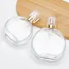 Atacado Spot Garrafa Dispenser de Perfume Frasco de Vidro Transparente com Spray 30ml Portátil de Viagem Frasco de Amostra Redondo Plano Baioneta
