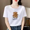Camiseta Feminina Manga Curta Tendência Ásia Central e do Sul, Verão Estilo Coreano Fofa Estampa de Desenho Animado Ins Top para Estudante, Comércio Exterior