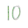 Pendientes de Aro Redondos para Mujer de Plata de Ley s925 Transfronterizos Estilo Ins Europeo y Americano Hebilla de Oreja Pendientes de Aro para Oreja Circonita Multicolor Elegante Joyería