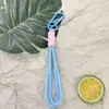 Llavero con tema de dopamina con cordón trenzado, diseño colorido y minimalista, adecuado para teléfonos y llaves de coche, un accesorio elegante con un toque de lujo