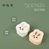 Esponja de Polvo Plana de Látex Esponja de Polvo de Cuero de Doble Cara Patrón de Impresión UV Suave y Delicada Apta para la Piel Huevo de Belleza con Forma de Fruta