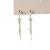 Pendientes de Rosca con Borla en Forma de Corazón, Diseño de Nicho, Sensación de Alta Gama, Estilo Largo, Favorecedores para Caras Redondas, Elegantes y a la Moda para el Uso Diario