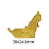 Personalizado Em Estoque Oriente Médio EAU Mapa Contorno Geográfico Criativo Esmalte Adesivos de Telefone Ímã Insígnia Fábrica