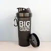 Vaso Shaker de Doble Capa Personalizado para Medicamentos, Vaso Shaker de Dos Capas para Polvo, Vaso Shaker, Vaso para Batidos, Botella para Bebidas Deportivas y de Fitness de 600 ml