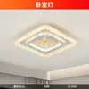 Luminárias Luxuosas e de Alto Padrão, Luminária de Teto para Sala de Estar com Design Retangular, Borda de Cristal de Gelo, Luminária de Hall de Espectro Completo