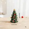 Árbol de Navidad Nuevo de Resina Transfronterizo Escritorio de Navidad Fiesta Ins Mini Árbol de Navidad Europeo Adornos al por Mayor