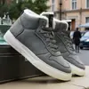 Zapatos de Hombre Invierno 2025 Nuevos de Caña Alta Suela Gruesa para Aumentar Altura Casual Forrados de Borrego Calientes Tenis Tendencia Deportiva Juvenil para Hombre