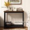Mesa de corredor de madeira maciça Mesa de estilo chinês Mesa de sala de estar Mesa de tiras Moderna Simples Prateleira de parede Pequena mesa de corredor estreita