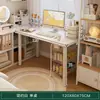 Penteadeira para Quarto de Menina, Mesa de Maquiagem Dois em Um, Novo Modelo 2025, Estilo Creme, Luxo Leve, Sensação de Alta Qualidade, Mesa de Escrita para Casa