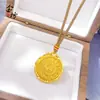 Loja de ouro com pingente de bolo hi spin de ouro fasa antigo colar feminino vintage moda bússola versátil presente para namorada