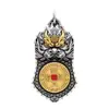 Kaiyuan Tongbao Bestia Devoradora de Oro Patrón de Bestia Auspiciosa Colgante Collar Bagua Armadura Llavero Adorno