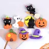 Resina accesorios de halloween funda de teléfono color crema material horquilla hecha a mano diy halloween joyería diy accesorios de resina