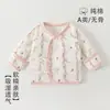 Roupas de Bebê Recém-Nascido Camisa de Manga Curta Primavera Outono Top Unissex para Bebê Algodão Puro Manga Longa Estilo para Todas as Estações Sem Etiqueta Macacão Monge