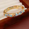 Pulsera Abierta Bicolor con Forma de Gota de Agua y Cruz Brillante Diseño de Pulsera de Personalidad Moda Europea y Americana Joyería de Nicho para Mujeres Venta al por Mayor