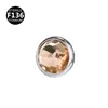 Pernos para Piel Planos F136 de Titanio 5A Europeos y Americanos, Accesorios de Cabeza de Clavo Incrustada, Pernos para Injertos de Piel, Joyería para Piercings con Rosca de 0.9/1.2