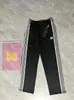Calça borboleta de agulha, corte solto estilo japonês, calça reta bordada com borboleta, calça esportiva, calça pantalona fluida, calça longa moderna