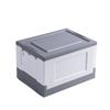 Caja de almacenamiento plegable para el hogar, caja de almacenamiento para libros, juguetes, ropa, organizador de plástico transparente, caja de almacenamiento de gran capacidad