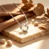 Colar de Casal Mobius de Prata Pura 999, Corrente de Clavícula de Luxo Leve de Alta Qualidade, Acessório de Moda Tendência Minimalista para Mulheres