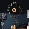 Acrílico mais acrílico digital moda simples sala de estar DIY adesivos de parede tridimensionais relógio de parede criativo para casa