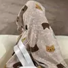 Pantalones de pijama de algodón y seda para casa de verano, longitud de nueve puntos, talla grande, pantalones casuales holgados a cuadros para casa, cómodos 05