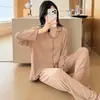 Pijama de Modal para Mujer, Nuevo Estilo Primavera y Otoño, Holgado y con Caída, Manga Larga y Pantalón Largo, Nueva Ropa de Casa 2026