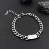 Pulsera de Acero de Titanio Moderna para Mujer hiphop Marca Haki Pareja Moda Simple Elegante Estudiante Estilo Frío Joyería de Mano Accesorios para Mujer