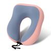 Almohada Fresca en Forma de U Espuma Viscoelástica Portátil de Viaje Almacenamiento Almohada en Forma de U para Descanso para el Almuerzo Máquina de Viaje en Coche Almohada para Cuello de Seda Helada