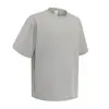 2026 Nova Camiseta Masculina de Manga Curta Esportiva de Malha Colmeia Cor Sólida Secagem Rápida com Proteção Solar para Uso Externo no Verão Tendência